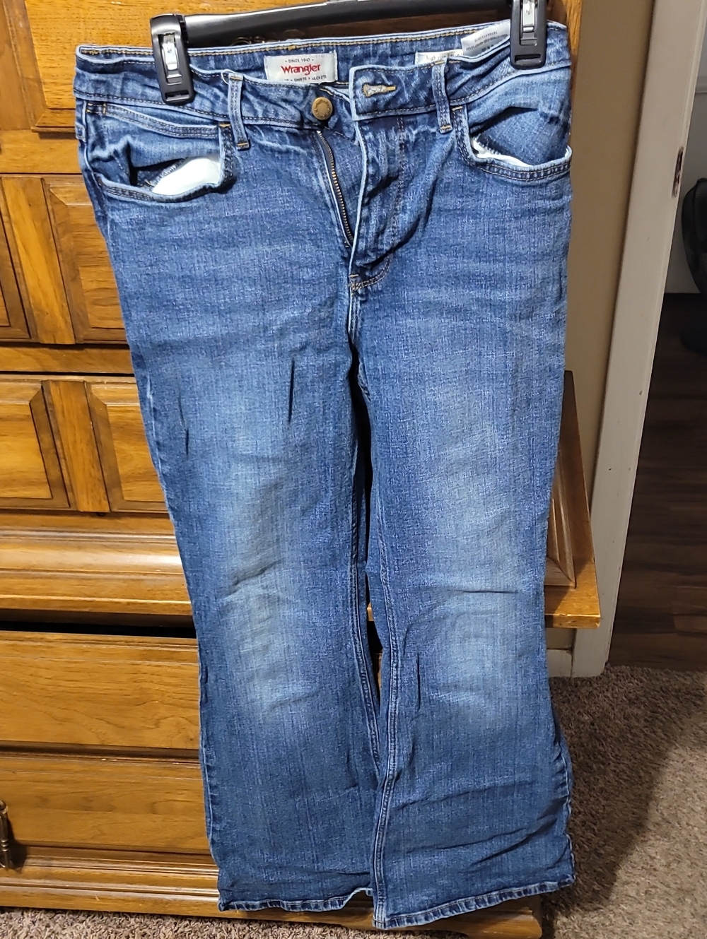 Wrangler Womens Blue Bootcut Jeans